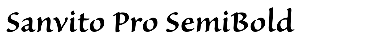 Sanvito Pro SemiBold